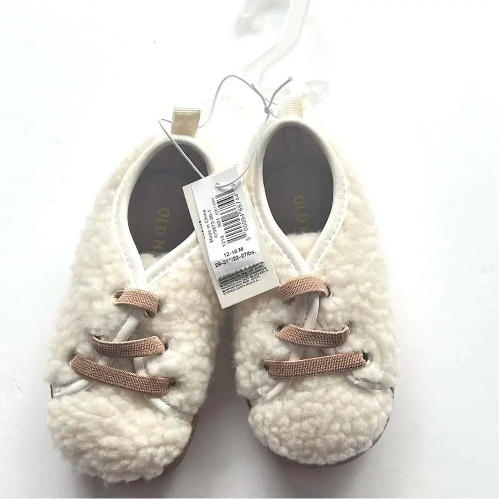 Old Navy Baby Crib Walker Cloud Shoes  Sz 12-18 NWT